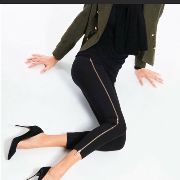 Rag & Bone Chatel Skinny Side-Zip Pants in Black 8 - Picture 12 of 13